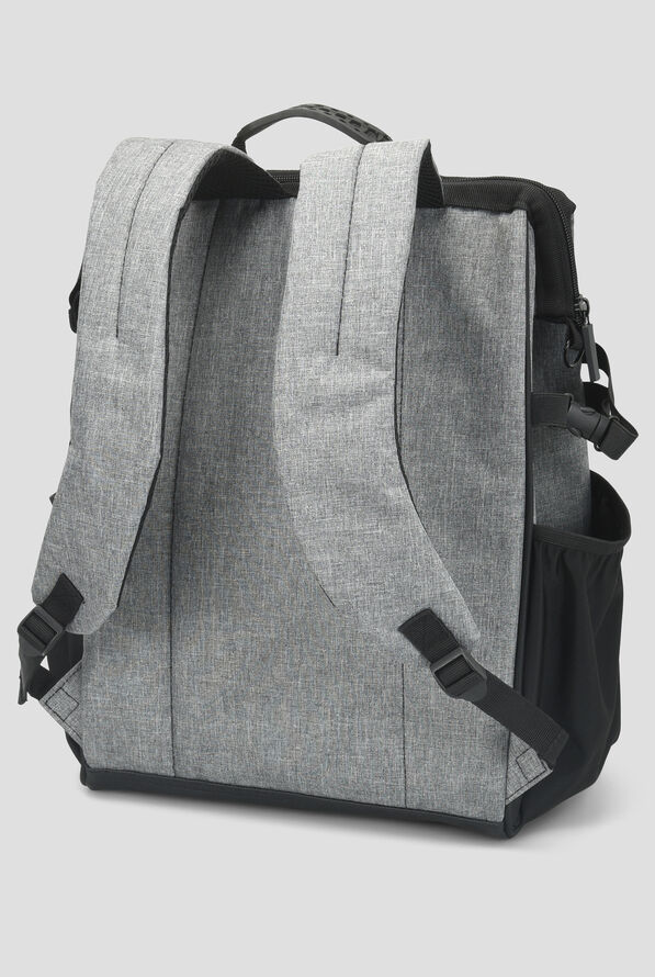 Nurse Mates Grey Linen Texture Ultimate Nursing Backpack - Grey - 4
