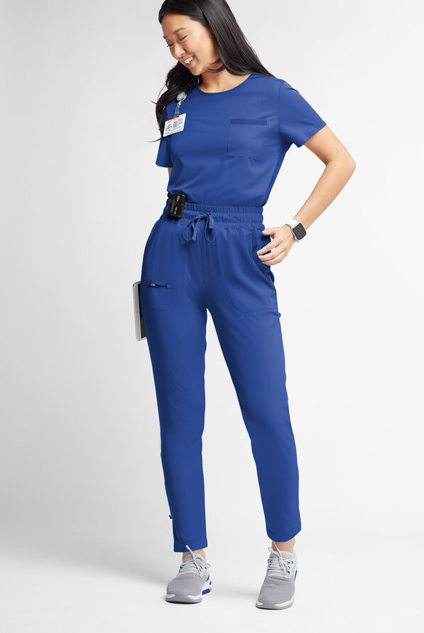 WhisperLite ISLA Women's 5-Pocket Tapered Scrub Pants - Galaxy - 2