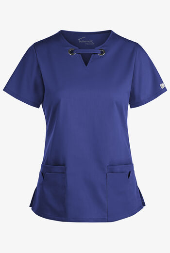 Blusa m&eacute;dica UA Butter-Soft STRETCH con ojales y 4 bolsillos para mujer