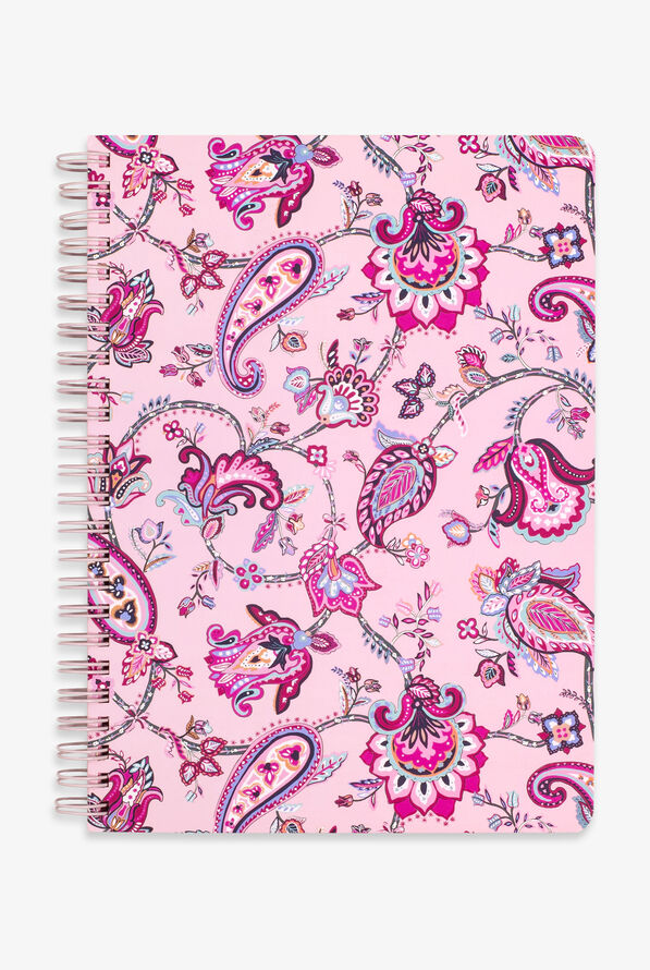 Vera Bradley Felicity Paisley Pink Mini Notebook With Pocket - null - 1