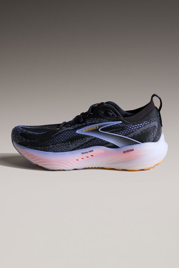 Zapatillas deportivas Brooks Glycerin 22 Black/Blue Heron/Orange con cordones para mujer - null - 1