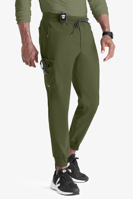 Grey's Anatomy by Barco Spandex STRETCH Murphy Men's 5-Pocket Cargo Jogger Scrub Pants