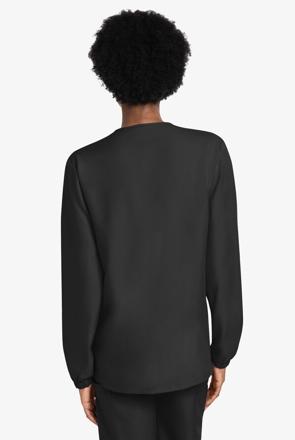 Chaqueta m&eacute;dica unisex Cherokee Workwear Originals Ultra con cremallera y 3 bolsillos - Black - 4