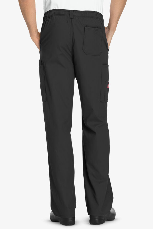 Dickies EDS Signature Men's 7-Pocket Pull On Scrub Pants - Black - 2