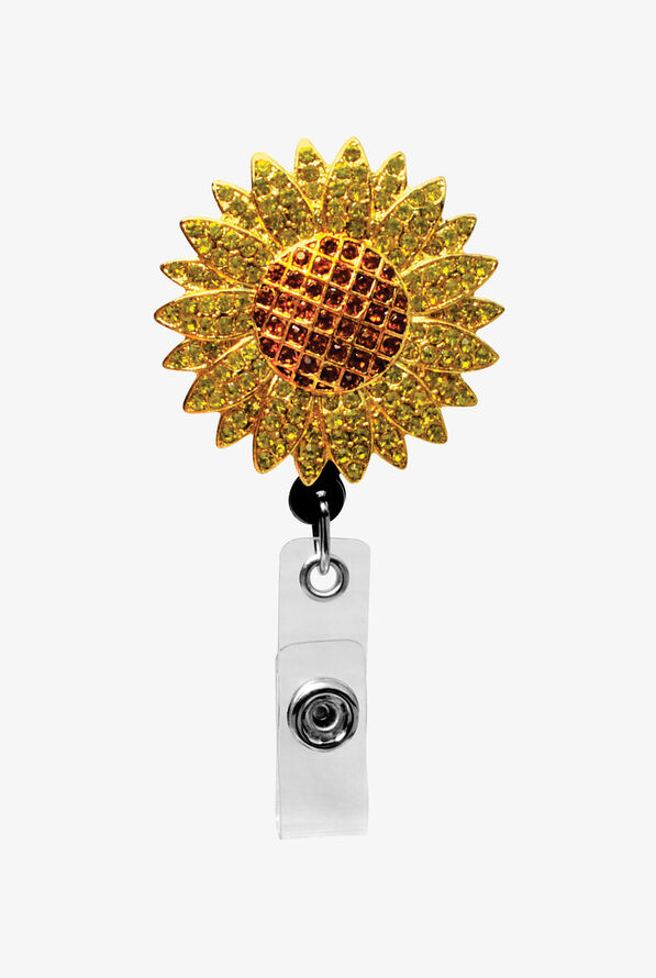 Outside the Box Sunflower Sparkle and Shine ID Badge Holder - null - 1