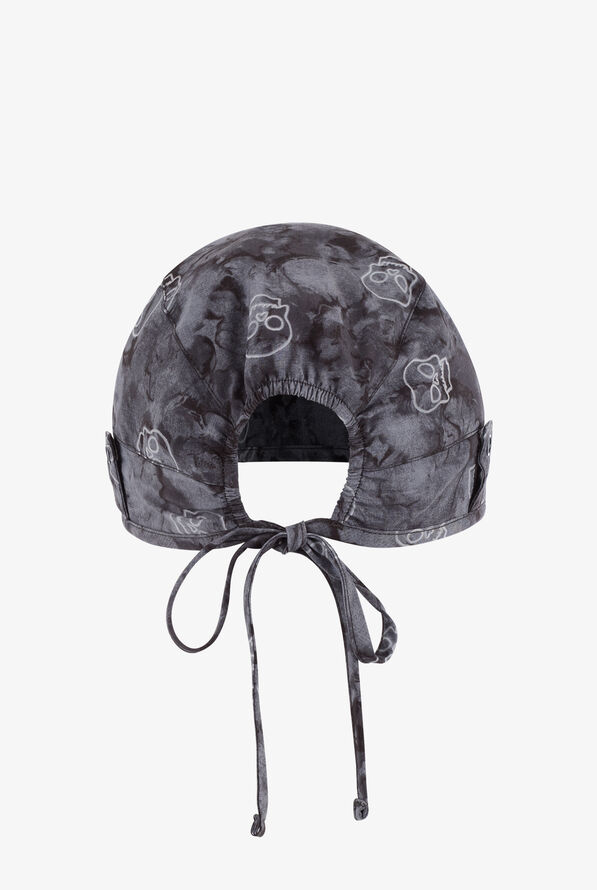 Dickies EDS Spooky Shadows Unisex STRETCH Adjustable Tie Print Scrub Hat - null - 2