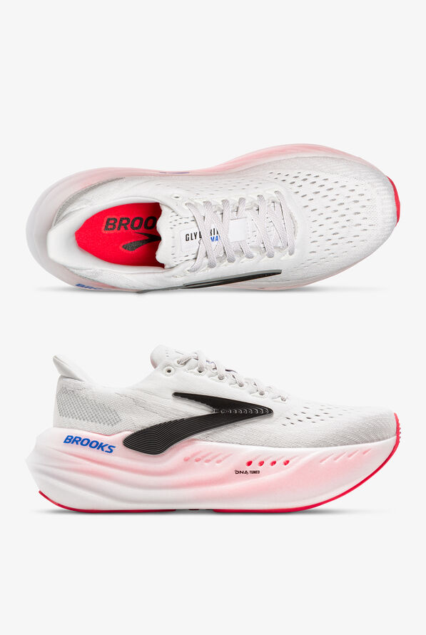 Zapatillas deportivas Brooks Glycerin Max White/Black/Diva Pink con cordones para mujer - null - 1