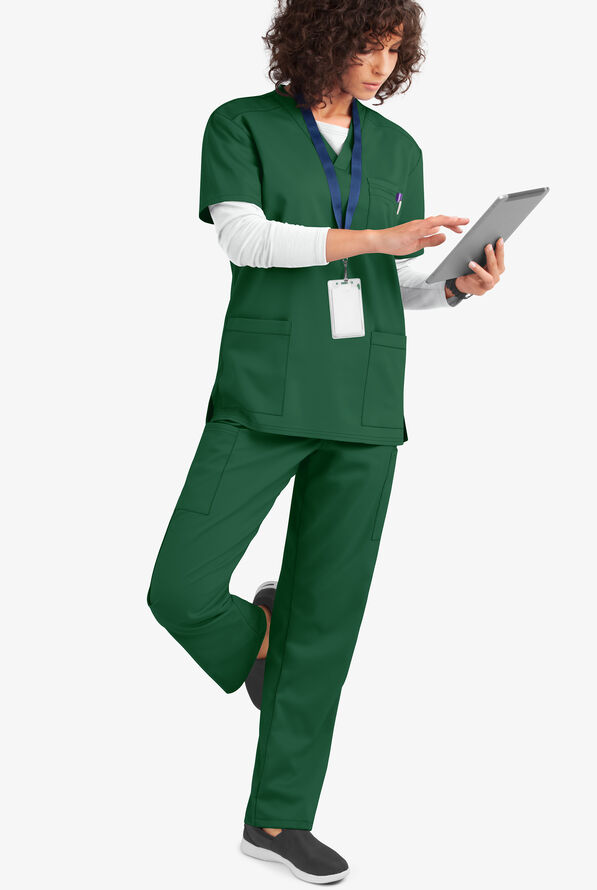 Pantalón médico unisex UA Flex2 STRETCH estilo cargo con 6 bolsillos - Hunter - 2