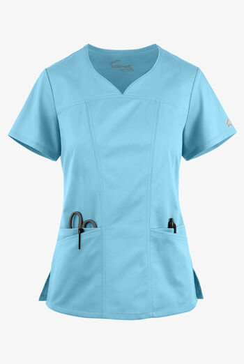 Butter-Soft STRETCH Women's 4-Pocket Sweetheart Neck Scrub Top