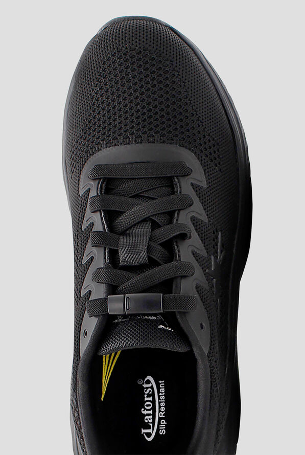 LaForst Women's Extreme Comfort Slip-Resistant Gliders Heartbeat Black Bungee Athletic Shoes - null - 2