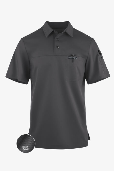 Advantage STRETCH Men's 3-Pocket Short Sleeve Polo with Back Air-Mesh Panels