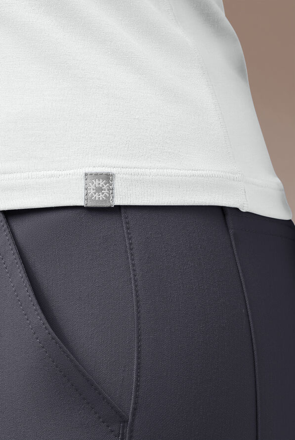 Camiseta m&eacute;dica manga larga Hypothesis Inner K STRETCH de punto tejido con cuello de imitaci&oacute;n para mujer - White - 5