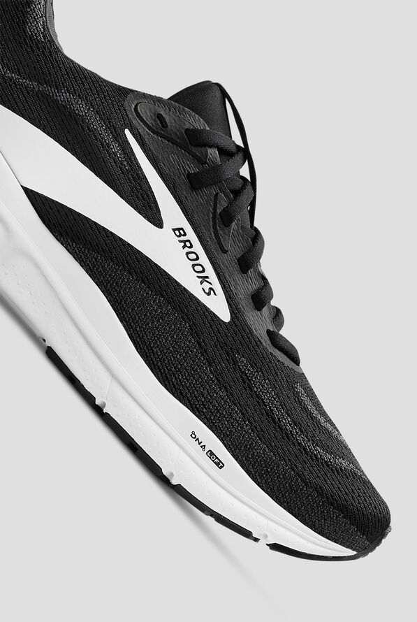 Brooks Women's Trace 4 Black/Grey/White Athletic Lace Up Shoes - null - 3