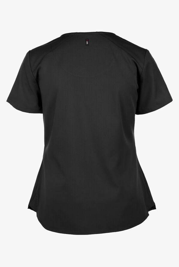 Grey's Anatomy by Barco Spandex STRETCH Emma Women's 4-Pocket V-Neck Scrub Top - Black - 3