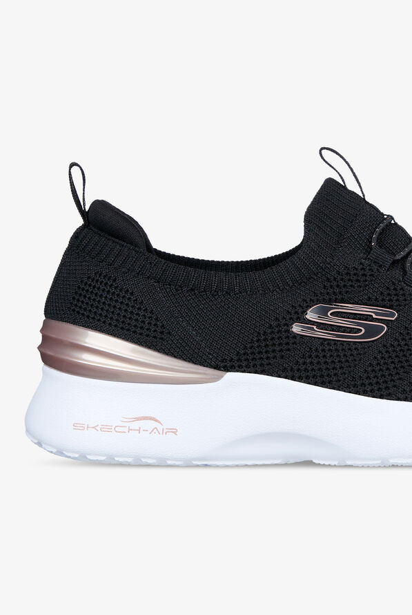 Skechers women's skech air shoes in black Clearance