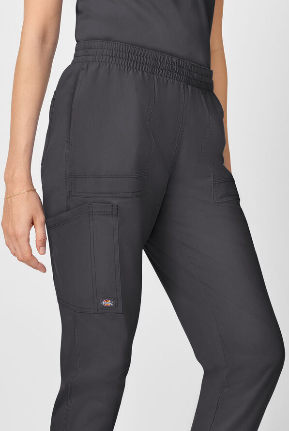 Dickies Forge Women's 6-Pockets Cargo Jogger Scrub Pants - Pewter - 3