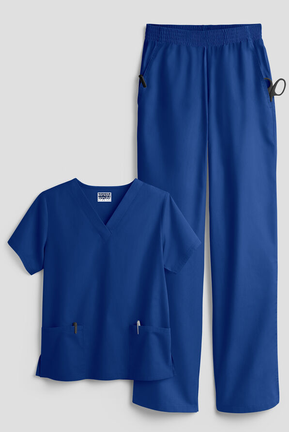 Strictly Scrubs Women's 4-Pocket Scrub Set - Galaxy - 1