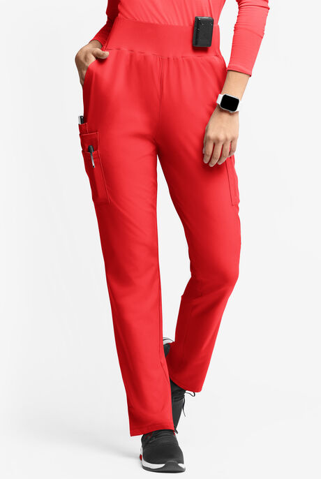 Pantalón médico WhisperLite Semira estilo cargo inspirado en el yoga con 11 bolsillos para mujer