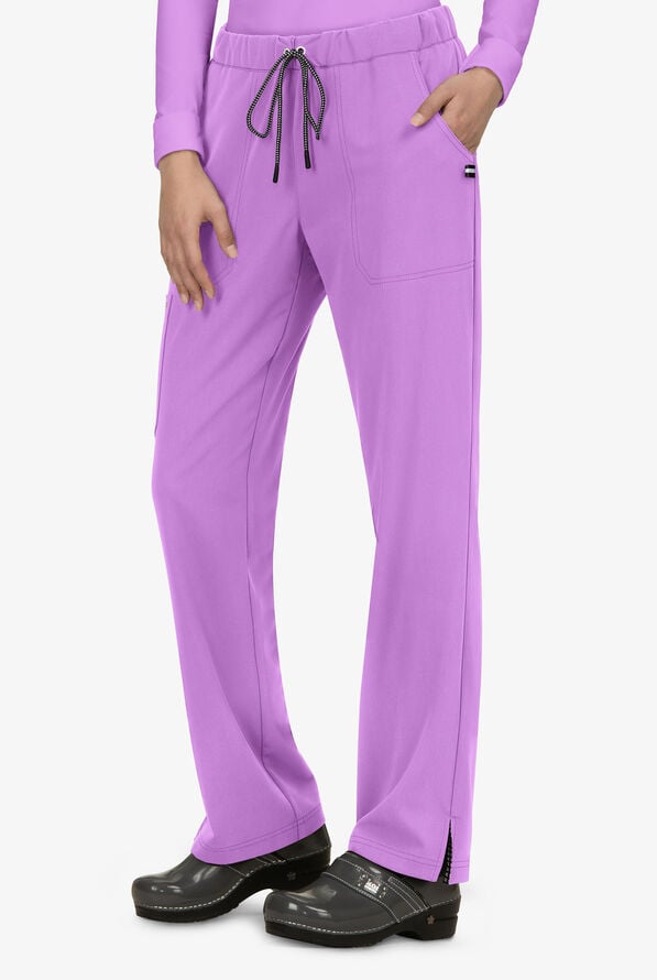 koi Next Gen Everyday Hero Women's 5-Pocket STRETCH Drawstring Cargo Scrub Pant - Passion Lilac - 1