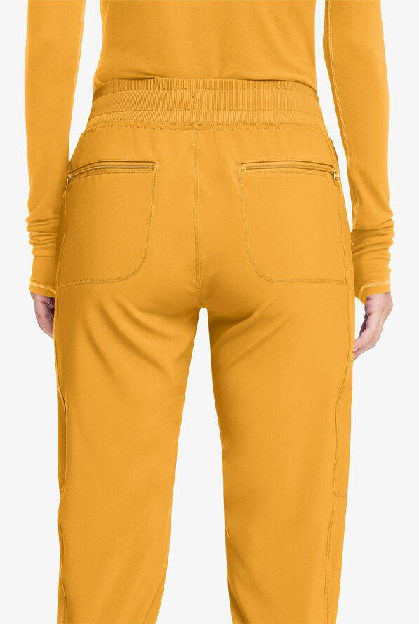 Infinity Women's 6-Pocket STRETCH Cargo Jogger Scrub Pants - Gold Rush - 3
