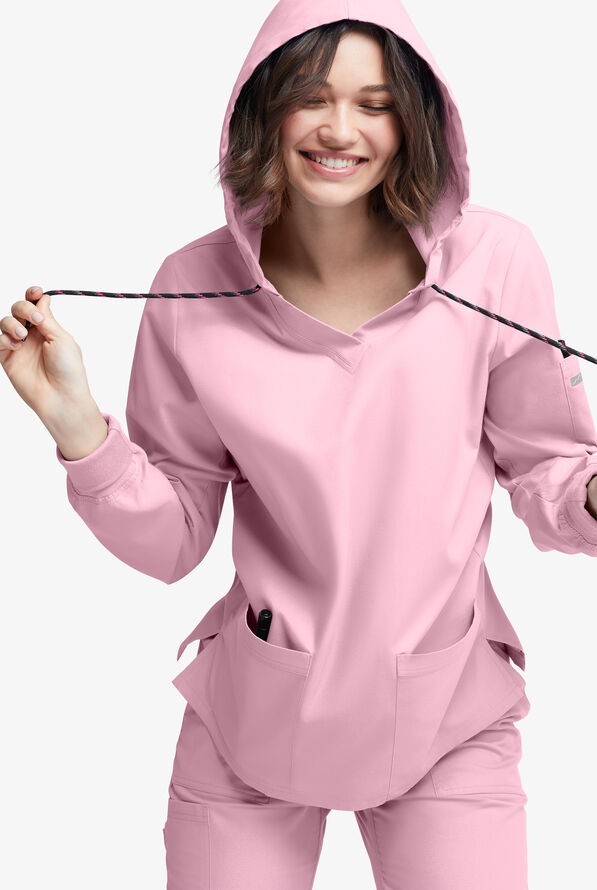 Butter-Soft Originals Women's 5-Pocket Long Sleeve Pullover Hoodie - Blush - 3