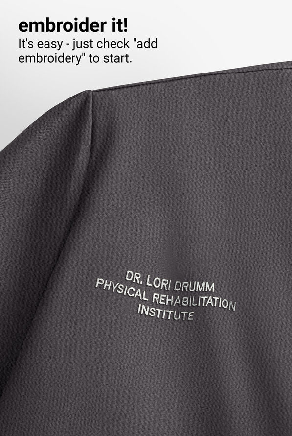 Wink Renew Knit Women's 4-Pocket STRETCH Rib-Knit Side Panel Raglan Sleeve V-Neck Scrub Top - Pewter - 5