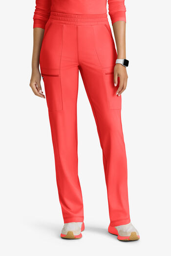 Pantal&oacute;n m&eacute;dico Grey's Anatomy by Barco Spandex Knit Momentum STRETCH estilo cargo con 6 bolsillos para mujer