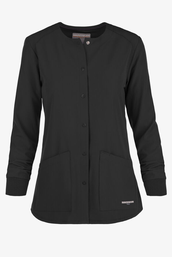 Chaqueta médica abrigada Skechers by Barco Stability STRETCH con 2 bolsillos para mujer - Black - 1