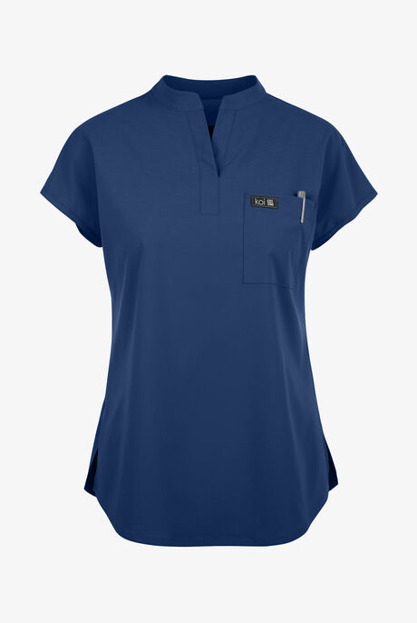 koi Basics Ari Women's 1-Pocket STRETCH Dolman Sleeve Mandarin Collar Scrub Top