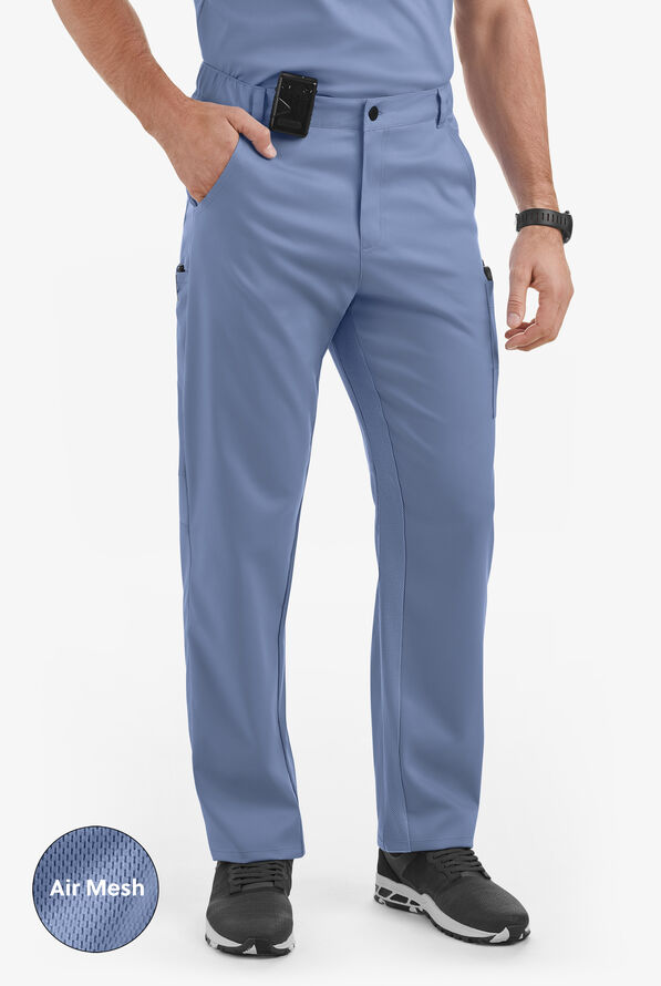 Pantalón médico UA Advantage STRETCH con paneles de malla y 7 bolsillos para hombre - Ceil Blue - 1