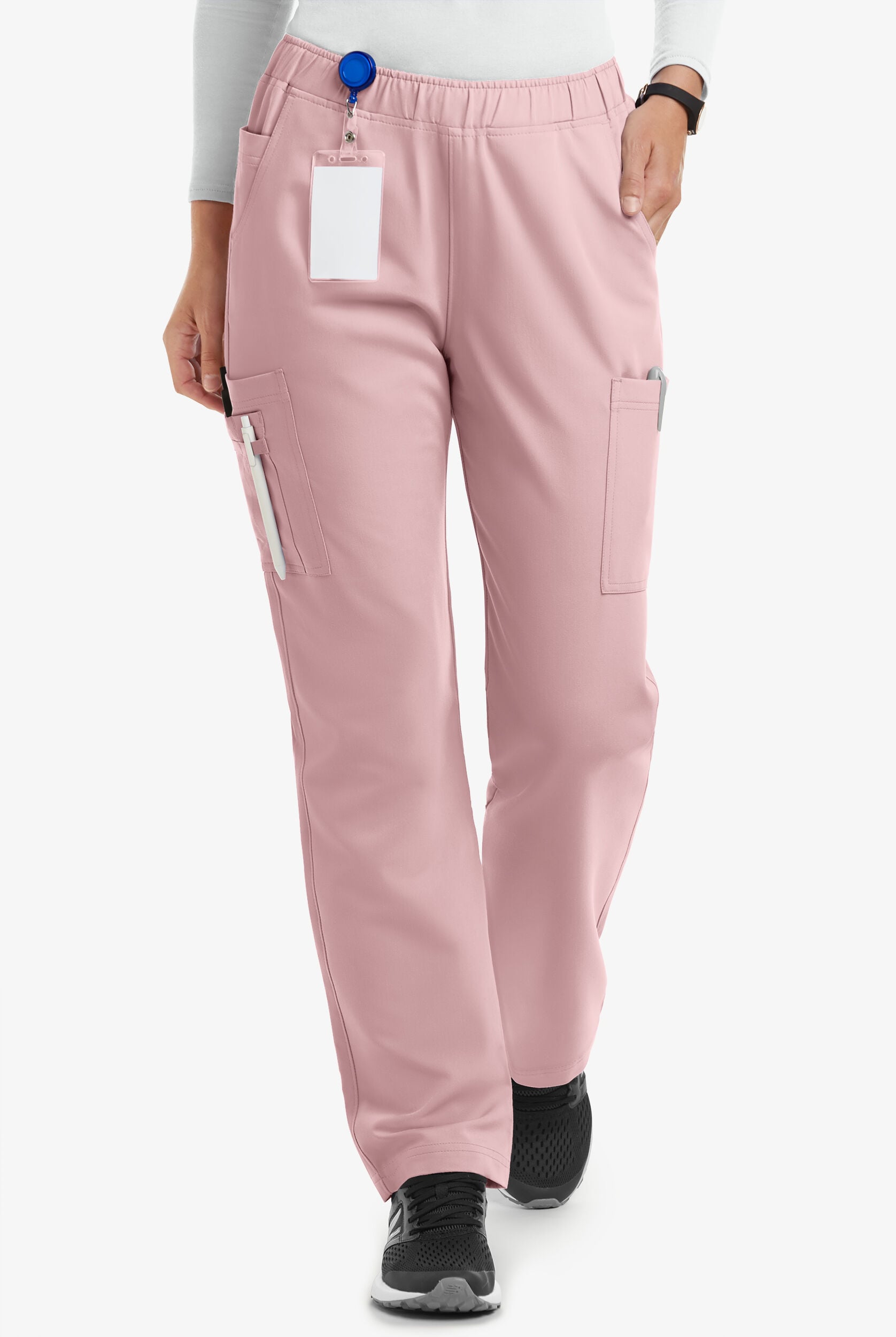 Pantalón médico MOVEMENT by Butter-Soft con múltiples bolsillos, Pantalones  con Piernas Rectas