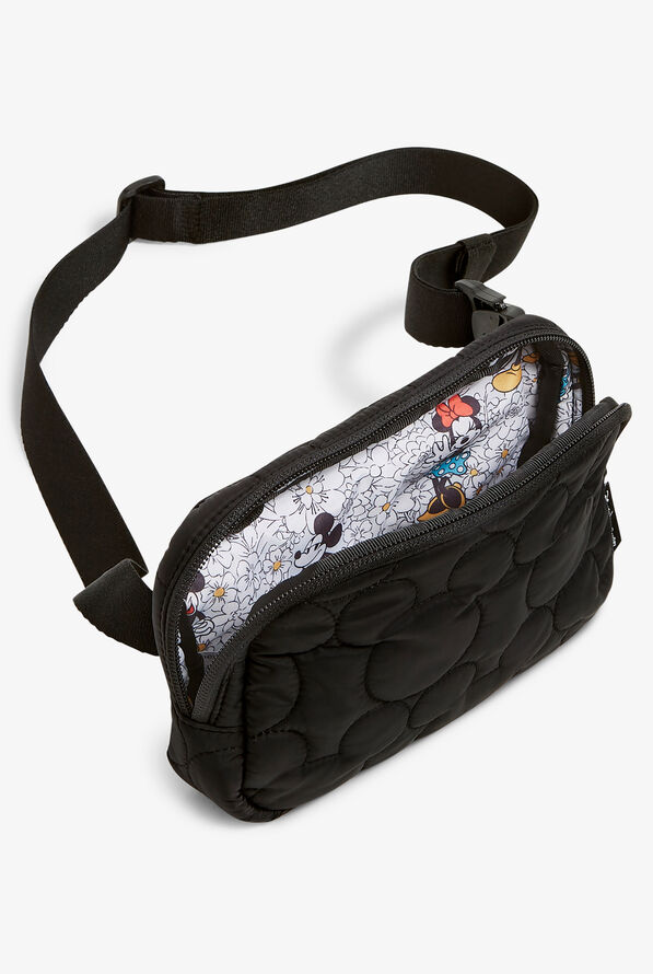 Vera Bradley Disney's Mickey Featherweight Black Quilted Mini Belt Bag - Black - 2
