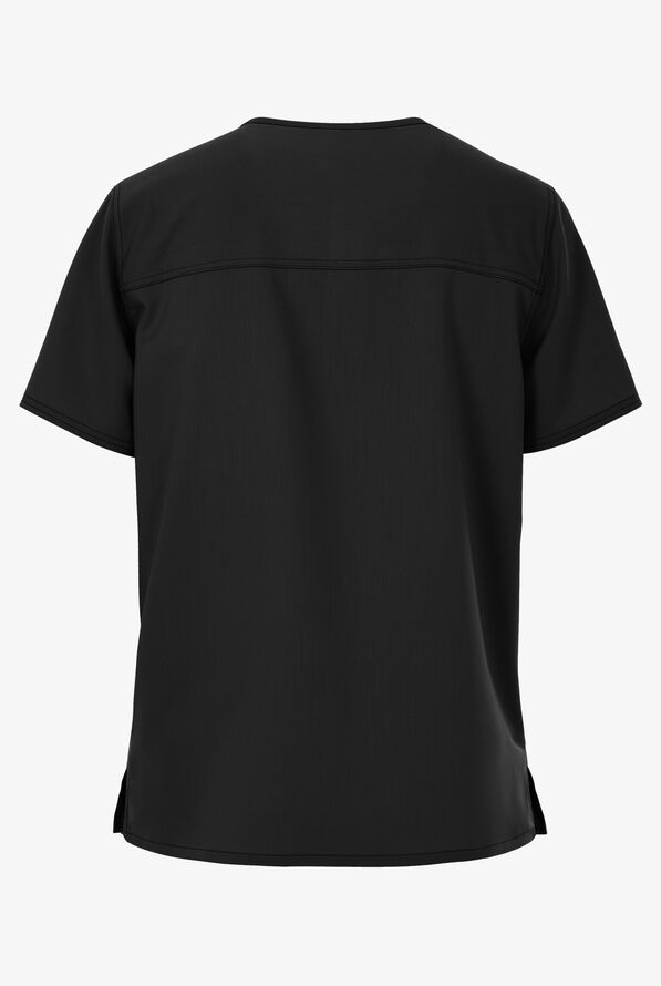 Camisa m&eacute;dica Healing Hands Blue Label James con cuello en V y 1 bolsillo para hombre - Black - 3