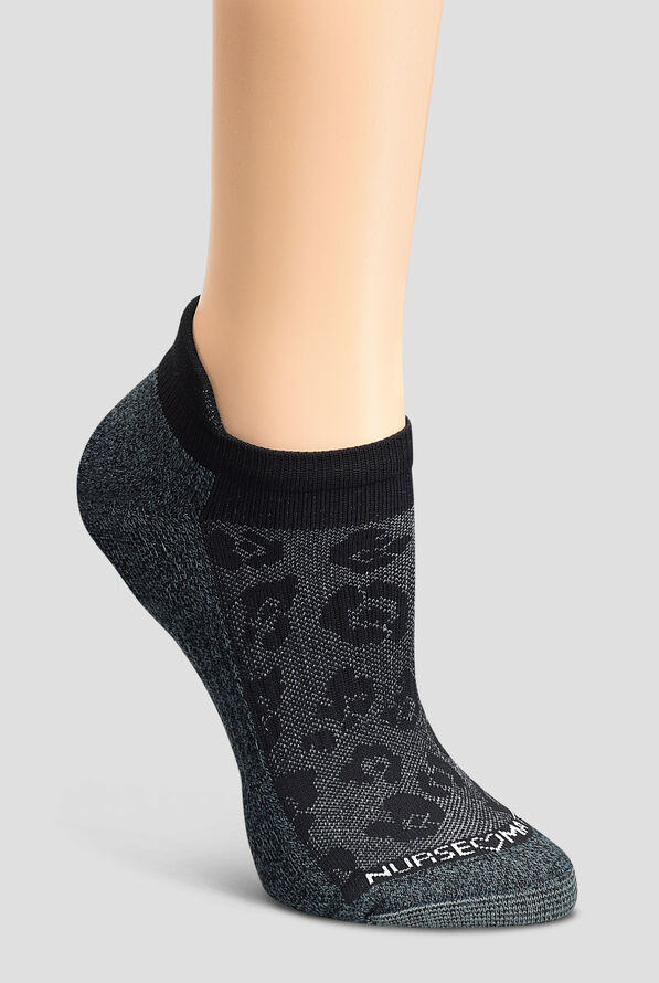 Nurse Mates Black Pattern Arch Support Anklet 5 pack socks - null - 4