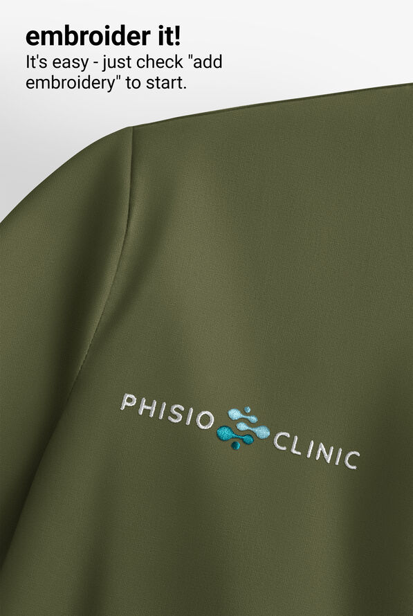 Camisa m&eacute;dica Grey's Anatomy&trade; by Barco Emerge Rhodes STRETCH estilo Henley con cuello redondo y 1 bolsillo para hombre - Olive - 7