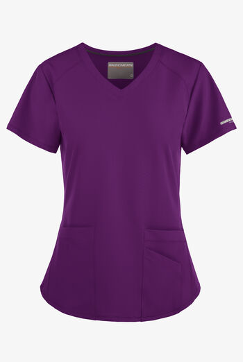 Blusa m&eacute;dica Skechers by Barco Vitality STRETCH con cuello en V y 3 bolsillos para mujer