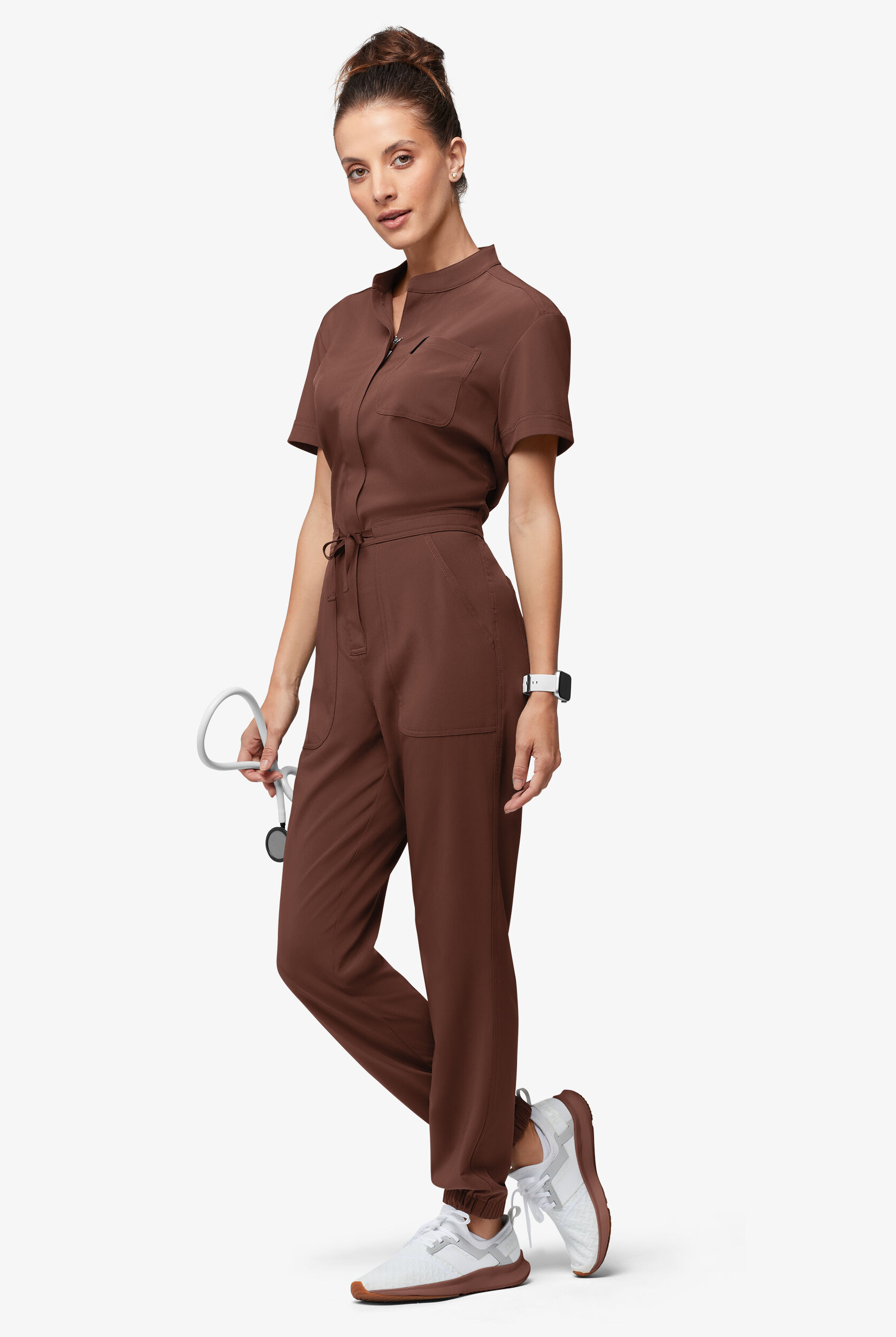 Easy STRETCH by Butter-Soft™ Women's Short Sleeve Jumpsuit, Scrub