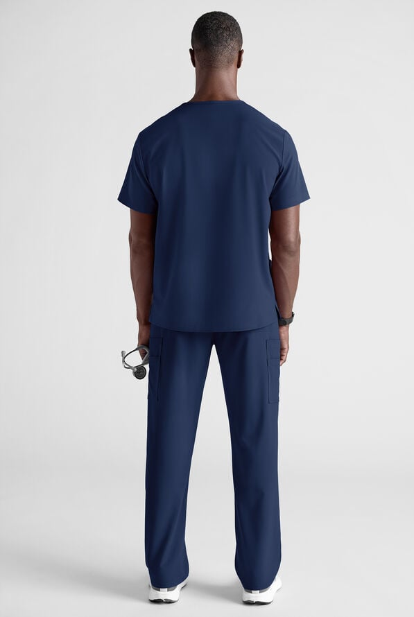 Easy STRETCH Men's Scrub Set - Navy - 3