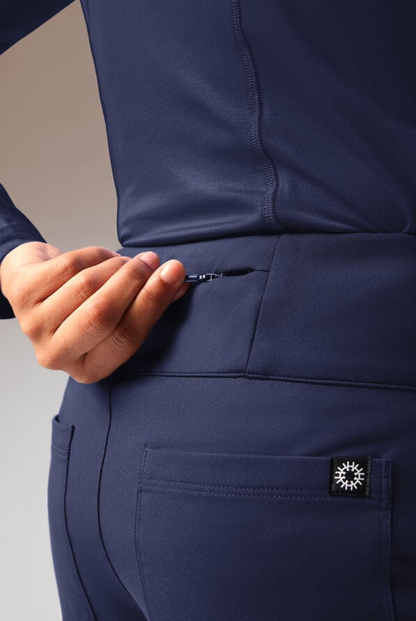 Pantal&oacute;n m&eacute;dico Hypothesis Dynama Y estilo yoga con 7 bolsillos para mujer - Navy - 5