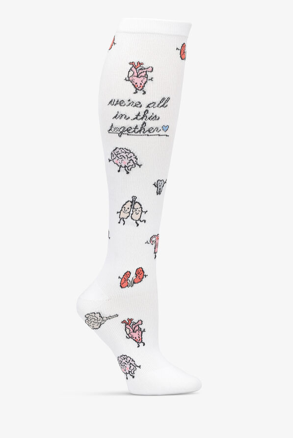 Nurse Mates Organ Party Women's 12-14 mmHg Light Compression Socks - null - 1