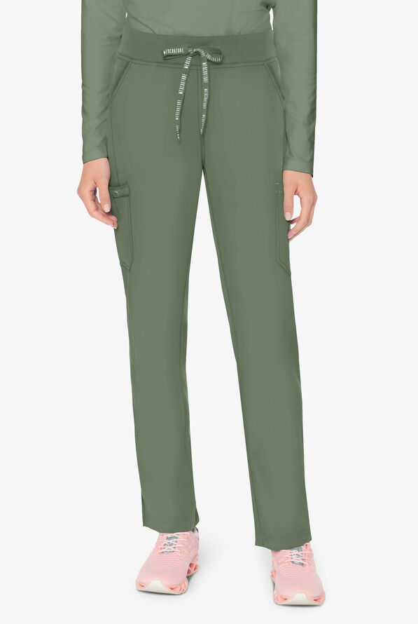 Med Couture Touch Women's 6Pocket STRETCH Jersey Knit Waist Drawstring