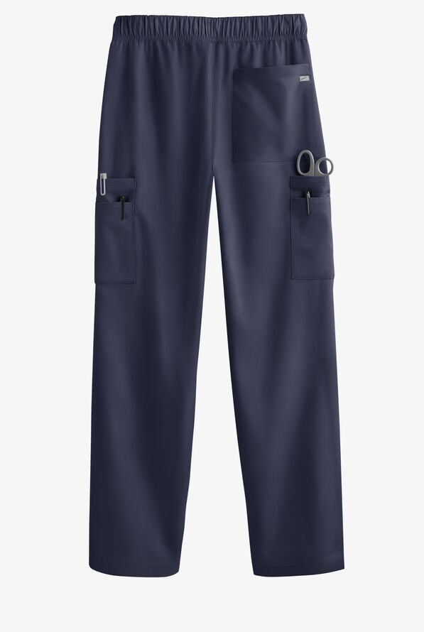 Butter-Soft Originals Men's 9-Pocket Straight Leg Cargo Scrub Pants - Navy - 3