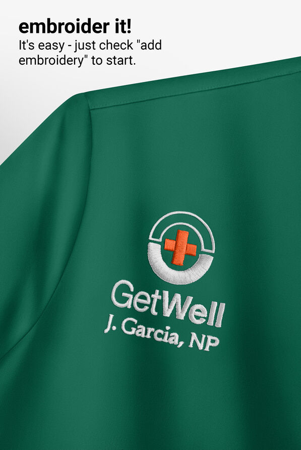 Healing Hands Purple Label Juliet Women's 2-Pocket STRETCH Princess Seam Scrub Top - Hunter - 7