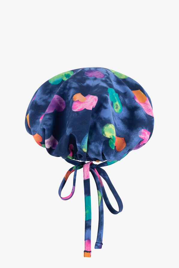 Dickies EDS Hippie Hearts Women's Bouffant Print Scrub Hat - null - 2