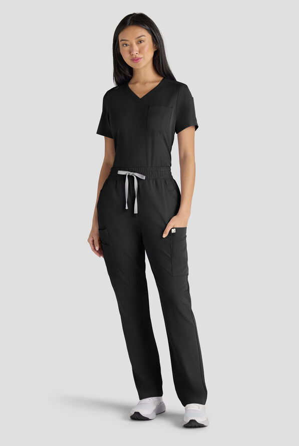 Pantal&oacute;n m&eacute;dico ReSurge Topaz con cord&oacute;n ajustable y 11 bolsillos para mujer - Black - 8