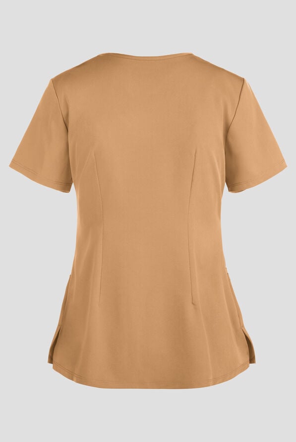 Blusa m&eacute;dica HH Works by Healing Hands Monica con cuello en V y 4 bolsillos para mujer - Sand Dunes - 3