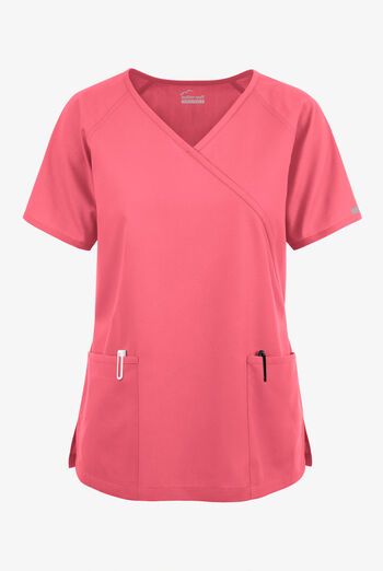 Butter-Soft Originals Women's 3-Pocket Mock Wrap Scrub Top