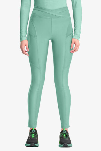 Calzas m&eacute;dicas Infinity GNR8 Kinetic Knit STRETCH de tiro alto con superposici&oacute;n de malla y 3 bolsillos para mujer