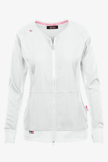Chaqueta m&eacute;dica koi Lite&trade; Clarity con cremallera y 3 bolsillos para mujer