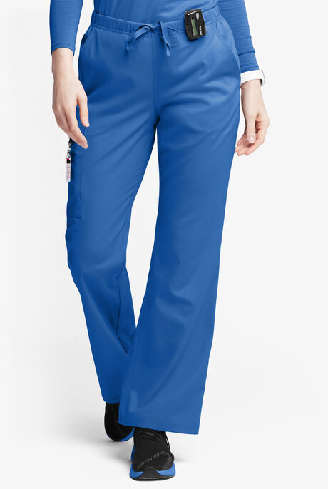 Pantalón médico Butter-Soft Originals de tiro medio con piernas acampanadas y 6 bolsillos para mujer